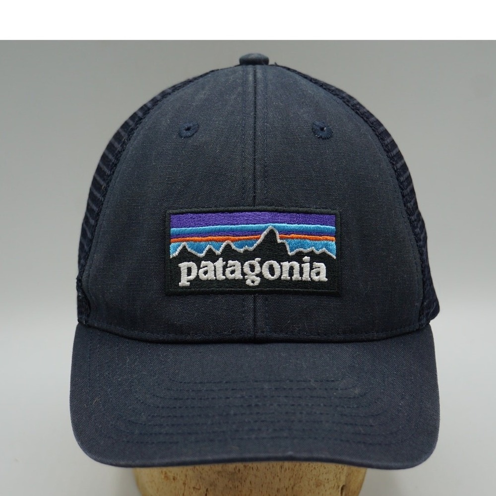 Patagonia Men's P-6 Logo LoPro Trucker Hat Navy Blue